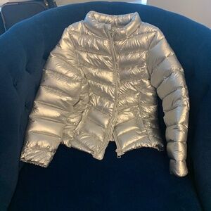 Girls Bomber jacket silver for kids